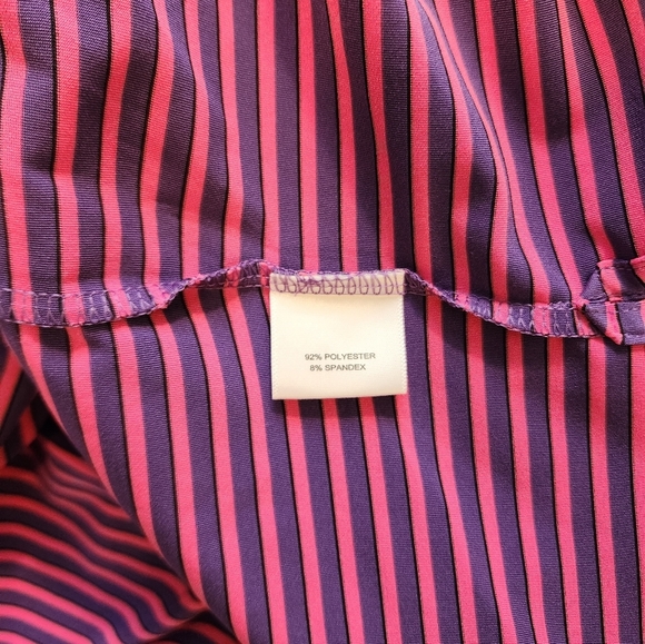 Peter Millar Summer Comfort Mens Striped Golf Shirt Size XL - Picture 5 of 5